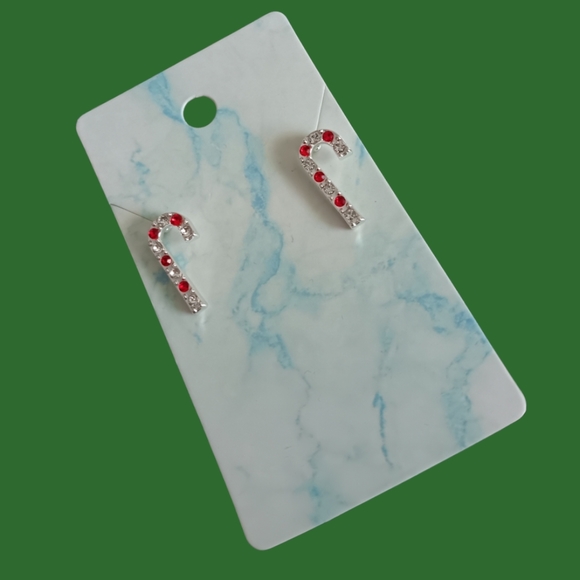 Candy Cane Earrings - Picture 2 of 4